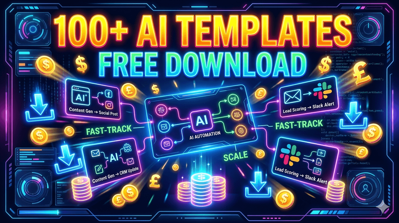 100+ Free AI Automation Templates (2026): Copy, Download & Use Instantly