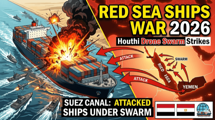 Red Sea Crisis 2026 — Houthi Attacks, Suez Canal Collapse & Global Shipping Chaos